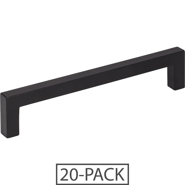 Elements of the 128 mm Center-to-Center Matte Black Square Stanton Cabinet Bar Pull 20PK 625-128MB-20 - main